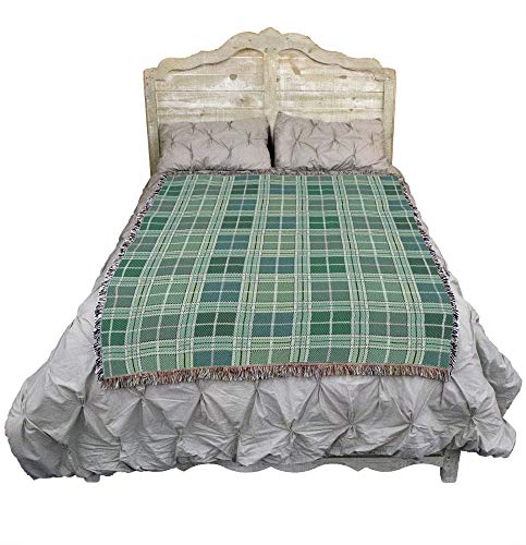 Pure Country Weavers Plaid Blanket Heather Tartan - Patterns Gift Tapestry Throw Woven from Cotton - Made in The USA (72x54) - color: Heather