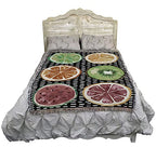 Pure Country Weavers Summer Sweetness Blanket by Nicole DeCamp by Nicole DeCamp - Garden Floral Gift Tapestry Throw Woven from Cotton - Made in the USA (72x54) - color: Summer Sweetness