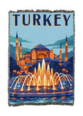 Pure Country Weavers Turkey Travel Blanket - Gift Tapestry Throw Woven from Cotton - Made in The USA (50X60) - color: Turkey Travel, size: 72x54