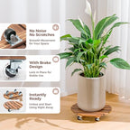 Bamworld Plant Stand Outdoor Rolling Tray Plant Caddy with Wheels 12in Plant Caster with Wheels Planter Caddy Flower Cart Plant Dolly for Heavy Duty Large Plants Plant Rollers (2 Pack ) - size: 12inch-2 pack
