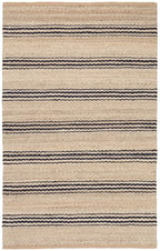 Dash & Albert Jute Ticking Indigo Handwoven Rug, 8.5 X 11.5 Feet, Blue Stripe Pattern - color: Jute Ticking Indigo, size: 8'6" x 11'6" (Rectangular)