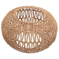 GALPADA 11.8 Inch Boho Woven Light Shade, Rattan Style Paper Rope Pendant Light Cover, Round Wicker Lamp Shade Replacement for Ceiling Hanging Fixtures