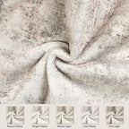 Capslpad 2x12 Beige Abstract Hallway Runner, Ultra Soft Fabric Washable Runner Rug, Non-Slip Rubber Backing, Stain Resistant Low Pile Runners for Hallways, Kitchen, Entryway, Bedroom, Laundry - color: Beige, size: 2' x 12' (Runner)