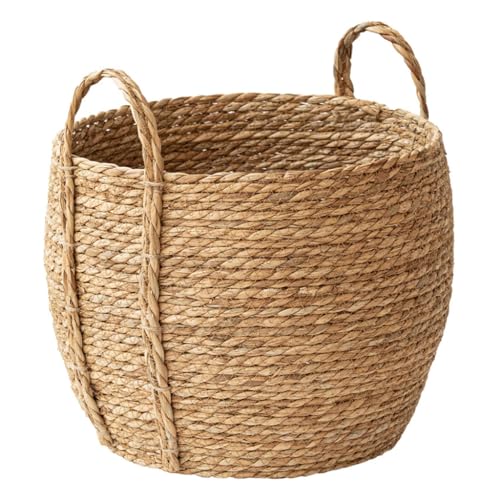 Straw Flower Pots, Plant Baskets Indoor, Basket Planter, Versatile Rattan Grass Woven Flower Planter, Plant Pot for Living Room Balcony Garden Decoration,Indoor & Outdoor - color: Xl