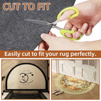 Waterproof Non-Slip Rug Pad, Round 4 Ft Carpet Pads for Large Area Rugs 1/8" Thick Felt Floor Protection Pad for All Floors and Finishes, Keep Rugs in Place and Provide Cushioning (4FT) - size: 4FT Round