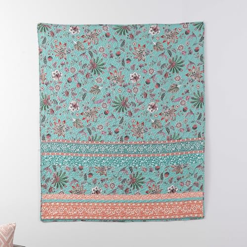 Greenland Home Barefoot Bungalow Audrey Throw Blanket, Chocolate,60 x 50-inch - color: Chocolate