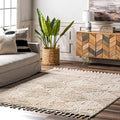 Nuloom Kerry Beige, 4' x 6', Geometric, Soft and Cozy, High Traffic, Stain Resistant, Easy Clean, Durable Area Rug for Bedroom, Living Room, Dining Space, Den, Foyer, Entryway - color: Kerry Beige, size: 4' x 6' (Rectangular)