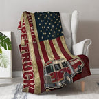Firefighter Blanket Gifts for Men - Fire Truck American Flag Fireman Practitioner Fire Fighter Throw Appreciation Gifts for Boy Adult Son Firefighters' Day Christmas lightweight Blanket 50"x60" - color: Firefighter 1