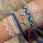 choice of all String Bracelets for Women Boho Wave Surfer Beach Wear Cute Bracelets Set Summer Friendship Jewelry Accessories Beach Stuff - color: D2:12 pcs blue orange surfer bracelets