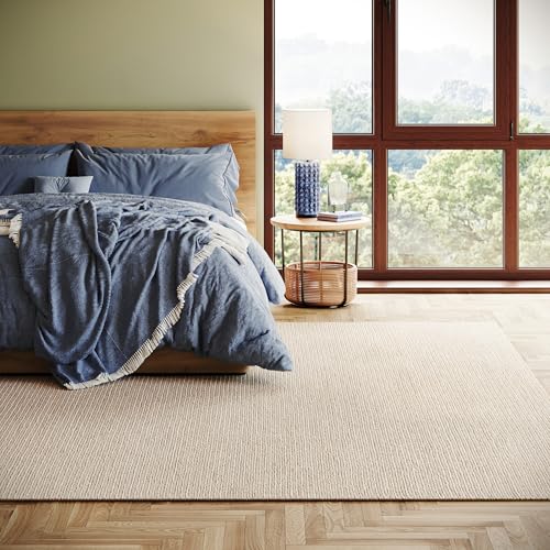 Dash & Albert Hades Soumak Jute Rug, 4' X 6', Ivory Solid Pattern - color: Hades Ivory, size: 4' x 6' (Rectangular)