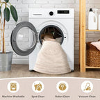 Asrug Imitation Jute Low Pile Round Rug Area Rug Washable Non-Slip Circle Rug Soft Plush Touch Circle Rugs Round for Kitchen Bathroom Living Bedroom Nursery, Carpet 2ft /24 inch/61 cm Khaki - color: Khaki, size: 2ft