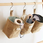 Hanging Basket, 6 Pack Wall Baskets, Wall Hanging Storage Bag Linen Small Hanging Storage Baskets for Organizing for Toy Makeup Kit Small Stuff, Flower Plant Wall Basket Decor - style: Style 2