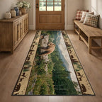 Rustic Cabin Runner Rug 4x10, Lodge Cabin Bear Runners, Southwest Country Wildlife Rug Non-Shedding & Easy Care, for Living Room Bedroom Kids Bedroom - color: Bear, size: 4' X 10'(runner)