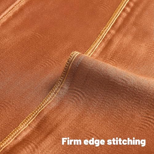 FUTEI Pack of 2 Chenille Decorative Throw Pillow Covers 18x18 Inch,Soft Cozy Striped Geometric Patterns Cushion Case,Modern Home Decor for Couch Bed Living Room,Burnt Orange - color: Burnt Orange, size: 18" x 18" (Pack of 2)