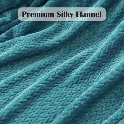 NEWCOSPLAY Super Soft Twin Blanket Dark Blue Premium Silky Flannel Fleece Leaves Pattern Lightweight Bed Blanket All Season Use (Dark Blue, Twin(60"x80")) - color: Dark Blue, size: Twin(60"x80")