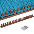 LITURTOO 48" Chunky Blanket Loom - Loom for DIY Throw Blankets, Adjustable Size Hand Knitting Yarn Chunky - size: 48“Dark Wood Color