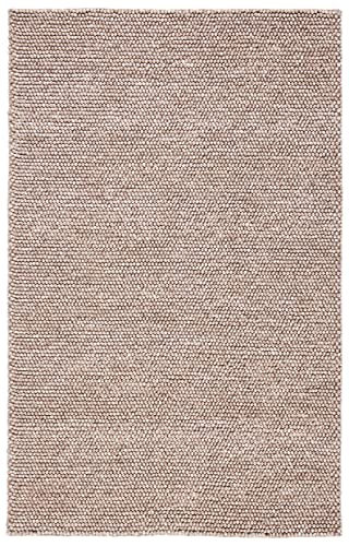 SAFAVIEH Natura Collection Accent Rug - 2' x 3', Brown, Handmade Wool Blend, Textured Design, Ideal for Hallway, Bedroom, Foyer (NAT620T) - color: Brown, size: 2' x 3' (Rectangular)