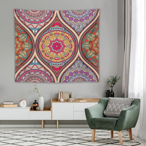 HZOHNAGO Mandala Tapestry Boho Retro Geometry Ethnic Tribes Pattern Printed Wall Tapestry Colorful Wall Hanging for Bedroom Living Room Dorm 60" W x 50" H - color: Style-10, size: 60"L x 50"W