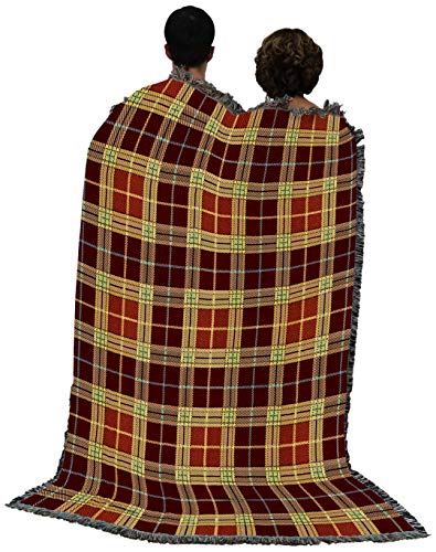 Pure Country Weavers Plaid Blanket Woods - Patterns Gift Tapestry Throw Woven from Cotton - Made in the USA (72x54) - color: Woods