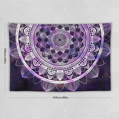 HZOHNAGO Mandala Tapestry Abstract Ancient Geometric Star Field Colorful Galaxy Pattern Printed Wall Tapestry Watercolor Abstract Wall Hanging for Bedroom Living Room Dorm 60" W x 40" H - color: Mandala-1, size: 60"L x 40"W
