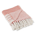 DII Woven Throw Collection 100% Cotton, Basketweave, 50x60, Spice - color: Spice, size: 50x60"