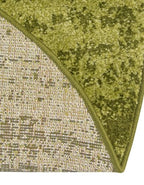 Rugs.com - Angelica Collection Rug – 4 Ft Round Green Easy-Clean Rug – Ideal for Entryways, Bedrooms, and Home Offices - color: Green, size: 4' (Round)
