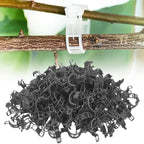 Thickened Plant Fixing Clip 100Pcs, 2025 Summer New Tomato Grape Vine Vegetables Plant Fixing Clips, Upgrade Plant Support Clips Reusable Garden Clips Secured Plastic Plant Clip (200, Black)