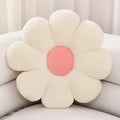 Sioloc Flower Shaped Throw Pillow - Butt Cushion & Seating Cushion, Cute Room Decor & Plush Pillow for Bedroom Sofa Chair (White, 23.6" )