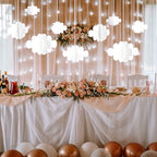 Ayfjovs 10 PCS 3D Cloud Decorations - White Hanging Clouds for Ceiling, Party Decorations, Ornaments, Wedding, Nursery, Children Room, Baby Baptism Party - style: 3D Style-10pcs