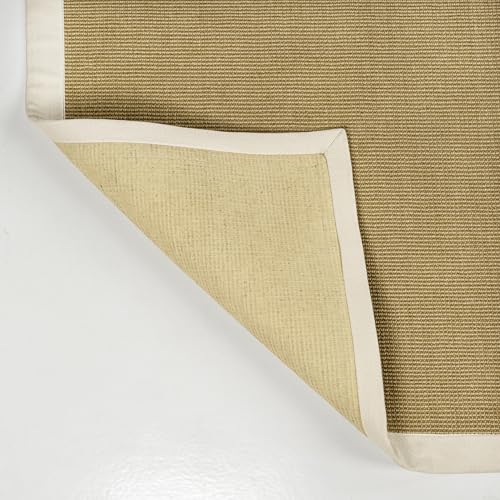 JONATHAN Y Border Jute Runner Rug Natural/Beige 2X8 ft, Camden Farmhouse Cottage for Living Room, Bedroom, Kitchen, Office, Easy-Cleaning, High Traffic, Pet-Friendly, Non-Shedding KTN100A-28 - color: Natural/Beige, size: 2'2" x 8' (Runner)