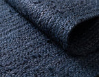 Unique Loom Braided Jute Collection Area Rug - Dhaka (5' 1" Round, Navy Blue) - color: Navy Blue, size: 5'1" (Round)