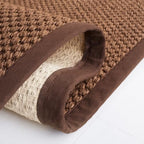 SAFAVIEH Natural Fiber Collection Runner Rug - 2'6" x 10', Chocolate, Sisal, Woven Design with Border (NF525D) - color: Chocolate, size: 2'6" x 10' (Runner)