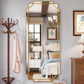 Kelly Miller 70"x30" Large Gold Beveled Full Length Mirror, Traditional Farmhouse Rectangular Wall Mirror for Bedroom, Living Room, Hallway, Entryway - size: 70"L x 30"W