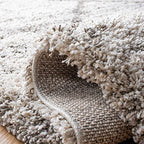 SAFAVIEH Hudson Shag Collection Accent Rug - 2' x 3', Grey & Beige, Modern Trellis Design, Non-Shedding & Easy Care, 2-inch Thick Ideal for High Traffic Areas in Foyer, Living Room, Bedroom (SGH281J) - color: Grey/Beige, size: 2' x 3' (Rectangular)