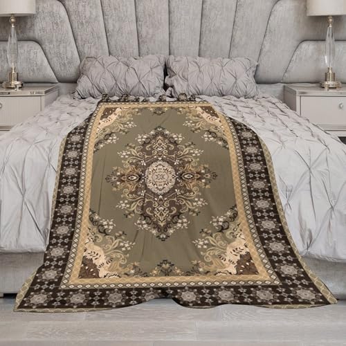 Boho Throw Blanket,Vintage Elegant Country Rustic Farmhouse Pattern Soft Throw Blanket for Couch Sofa Camping Office Travel Home Bedroom Decor All Seasons 30"x40" - color: Boho-12, size: 30x40in
