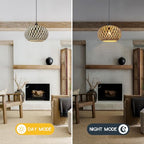 Island Pendant Light Black Natural Hand-Woven Bamboo Pendant Lights 1-Light Boho Light Fixtures Farmhouse Rustic Hanging Lamp for Living Room Dining Room Bedroom - color: Black Rattan, 1-Light