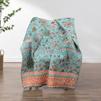 Greenland Home Barefoot Bungalow Audrey Throw Blanket, Chocolate,60 x 50-inch - color: Chocolate