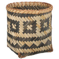 MAGICLULU Bamboo Weaving Basket 8.26X7.87X7.87In Woven Trash can Sundries Organizer Decorative Storage for Home Kitchen Office