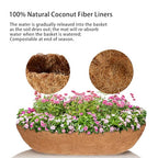 3Pcs 30” Coco Liners for Planters, Pre-Formed Trough Coconut Fiber Liner Replacement for Window Box, Fence Flower Baskets, Garden Flower Pot (30 inch 3PCS) - size: 30 inch 3PCS