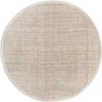 nuLOOM Ashli Solid Farmhouse Jute Area Rug, 4' Round, Off-white - color: Off White, size: 4' (Round)