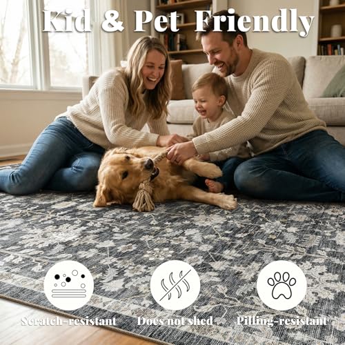 Machine Washable Entryway Small Area Rugs: Soft Non-Slip Low Pile Door Mat Indoor Entrance 2x3 ThrowRug for High-Traffic Areas Kitchen, Hallway, Farmhouse Decor - color: Black/Gold/Multi, size: 2'x3'
