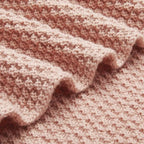 Amazon Basics Chunky Cable Knit Throw Blanket for Couch, Sofa, Bed, Lightweight Soft Cozy, 50" x 60", Dusty Rose - color: Dusty Rose, style: Knitted