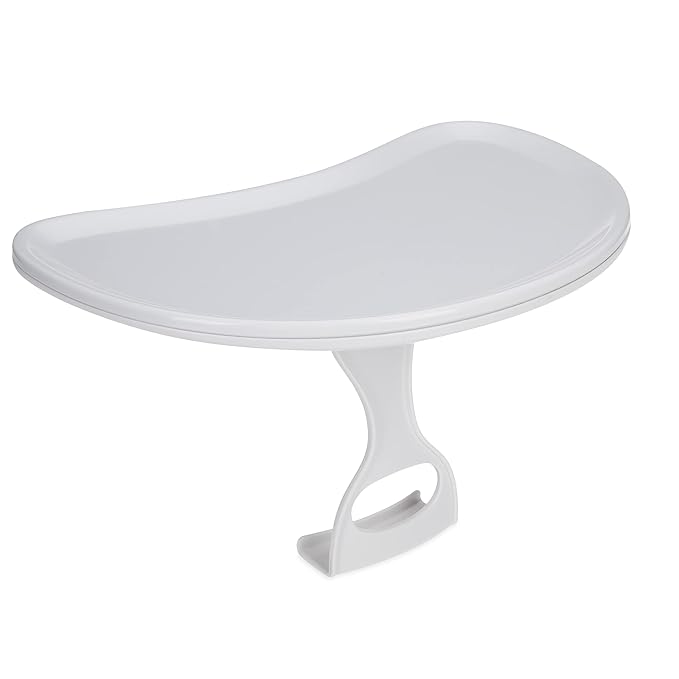 Nuby My Floor Seat Activity Tray - with Easy Release Latch and Easy to Clean - 4+ Months - White