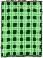Pure Country Weavers Gooseberry Plaid Blanket - Gift Tapestry Throw Woven from Cotton - Made in The USA (72x54) - color: Gooseberry