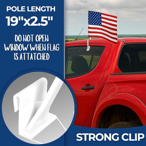 DreamController Custom Car Flag 12x17 Inch; Personalized Car Window Flag with Photo Text Logo; Pack of 1; Window Pole Included; for Car Truck Van Vehicle; Made in USA; Fast Delivery - color: Car Flag Custom