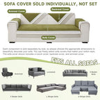 VClife Modern Couch Cover, Non Slip Dog Sofa Cover, Green, 35.4" x 35.4" | Pet-friendly Sofa Covers, Scratch-resistant, Waterproof, Non Slip That Stay Firmly In Place, Durable and Machine Washable - color: 01# Green, size: 35.4" x 35.4"