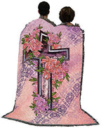 Pure Country Weavers Cross and Stargazer Blanket - Sympathy Bereavement Gift Tapestry Throw Woven from Cotton - Made in the USA (72x54) - color: Stargazer Cross, size: 72" x 54"