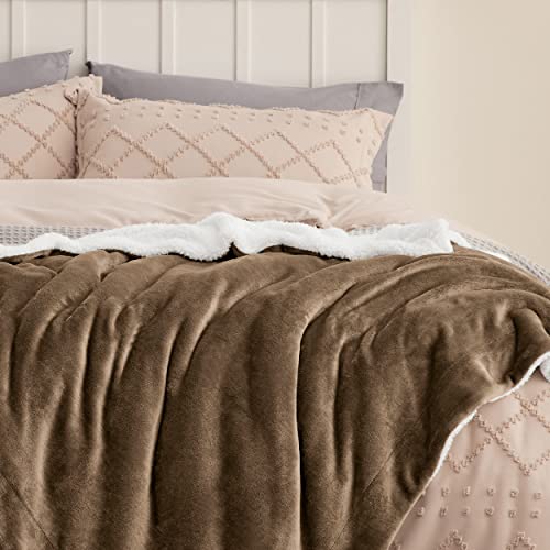 Bedsure GentleSoft Sherpa Fleece Throw Blanket for Couch, Non-Heated, Thick and Warm Throw for Women and Men, Soft Fuzzy Plush Weight Kids Blanket for Winter, Camel, 50x60 Inches - color: 05 - Camel, size: Throw (50" X 60")