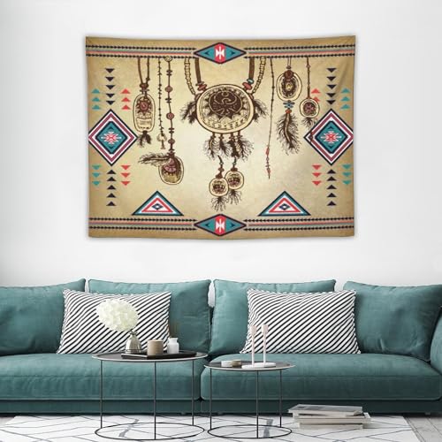 DDCBNS Vintage Aztec Tapestry Wall Hanging,Retro Native American Navajo Ethnic Tribal Design Wall Hanging Tapestry Wall Art Home Décor for Bedroom Living Room Dorm Wall Décor 40" x 30" - color: Aztec Style_2, size: 40"L x 30"W