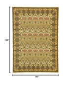 Unique Loom Edinburgh Collection Area Rug - Canmore (7' 1" x 10' Rectangle, Brown/ Light Blue) - color: Brown/Light Blue, size: 7'1" x 10' (Rectangular)